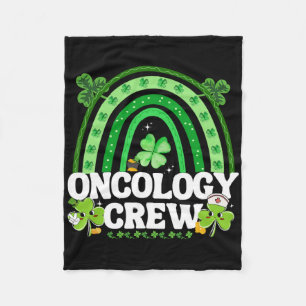 St Patricks Day Oncology Nurse Crew Peds Oncology  Fleece Blanket