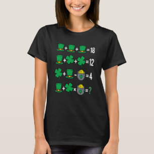 St Patricks Day Order of Operations Math Teacher S T-Shirt