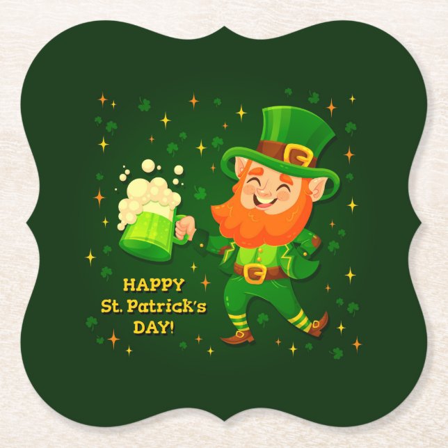  St Patrick's Day  Paper Coaster (Front)
