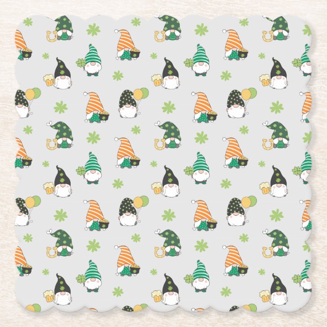 St Patrick's Day  Paper Coaster (Front)