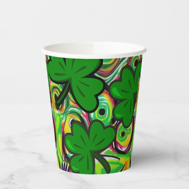 St. Patrick's Day Paper Cups (Left)