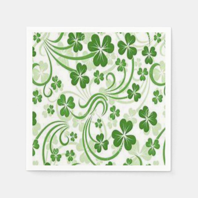 St. Patrick's Day Paper Napkins (Front)