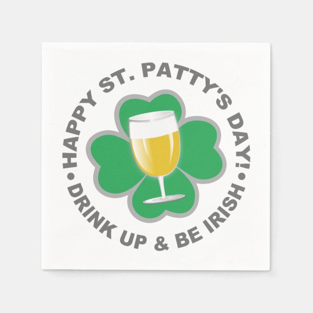 St. Patrick's Day paper napkins (Front)