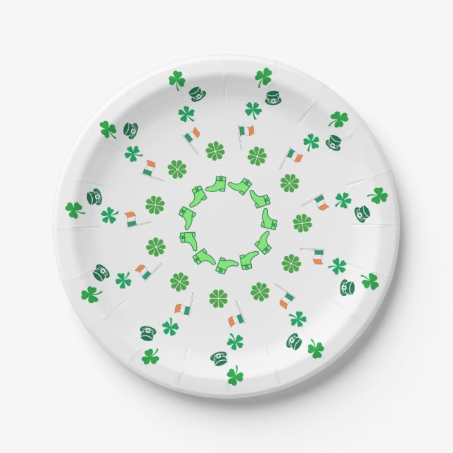 St. Patrick's Day  Paper Plate (Front)