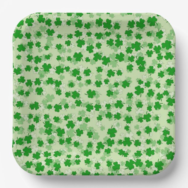 St Patrick's Day Paper Plates (Front)