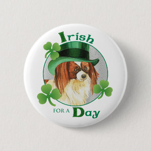 St. Patrick's Day Papillon 6 Cm Round Badge
