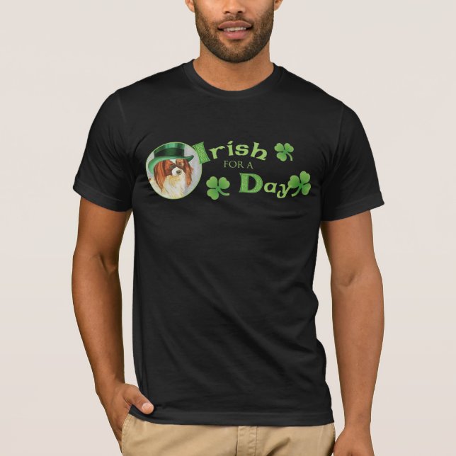 St. Patrick's Day Papillon T-Shirt (Front)