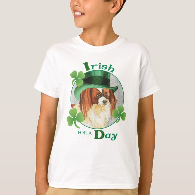St. Patrick's Day Papillon T-Shirt (Front)