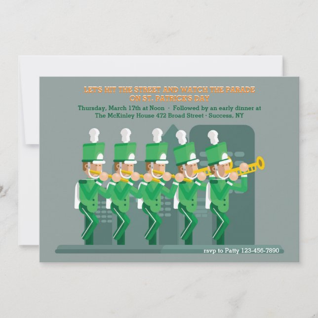 St. Patrick's Day Parade Invitation (Front)
