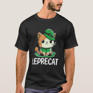 St Patricks Day Parade leprecat Funny irish cat T-Shirt