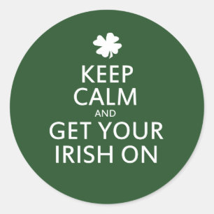 St Patricks day Parody Classic Round Sticker