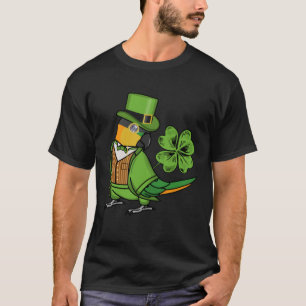 St Patricks Day Parrot I Black headed Caique T-Shirt