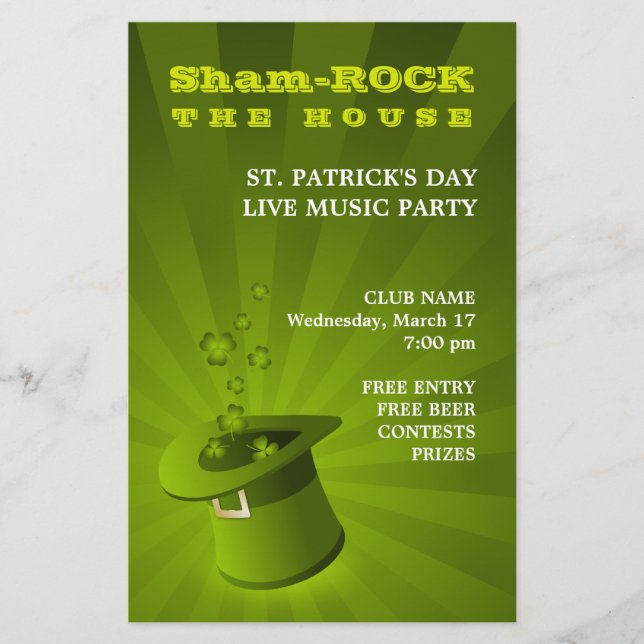 St. Patrick's Day Party flyer (Front)