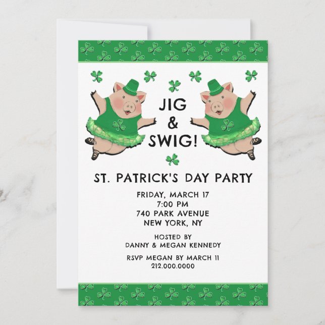 St. Patrick's Day Party Invitation (Front)