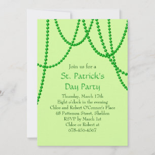 St. Patrick's Day Party Invitation - green