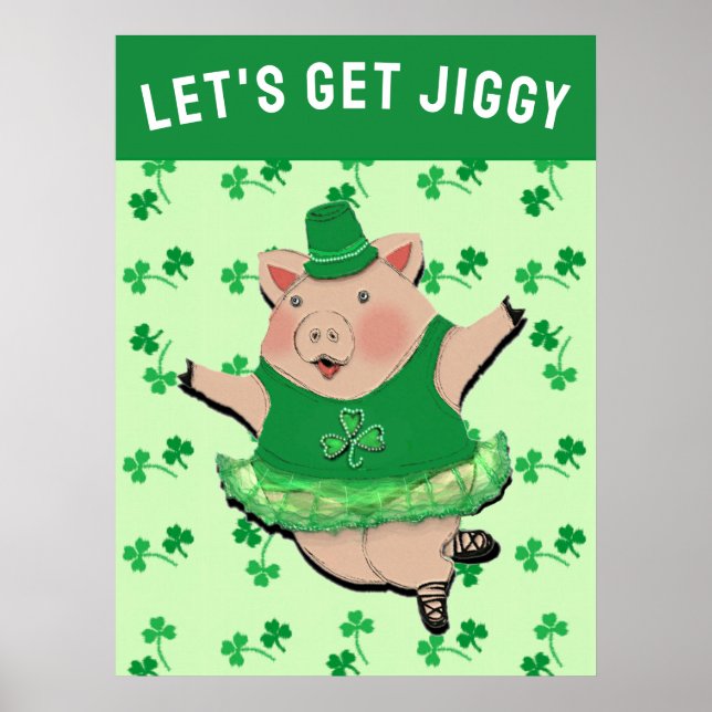 St. Patrick's Day Party Irish Jig Poster (Front)