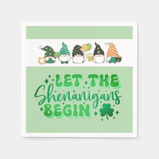 St Patrick's Day party  Napkin (Front)