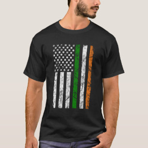 St Patrick'S Day Patriotic Shamrock Irish American T-Shirt