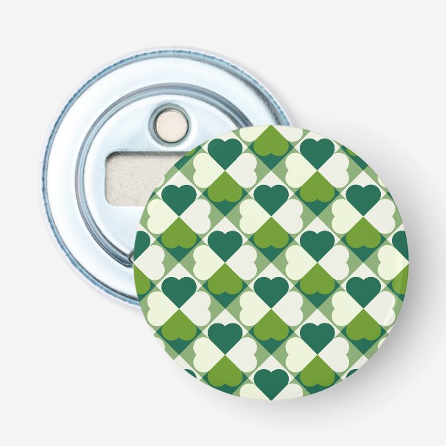 St. Patrick's Day Pattern Bottle Opener (Front)