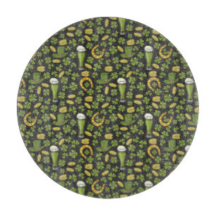 St. Patrick's Day Pattern Cutting Board