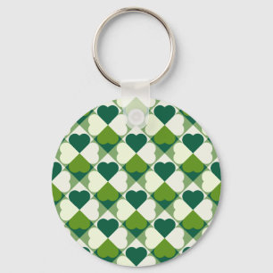 St. Patrick's Day Pattern Key Ring