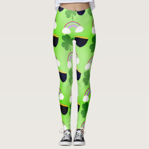 St. Patrick's Day Pattern Leggings