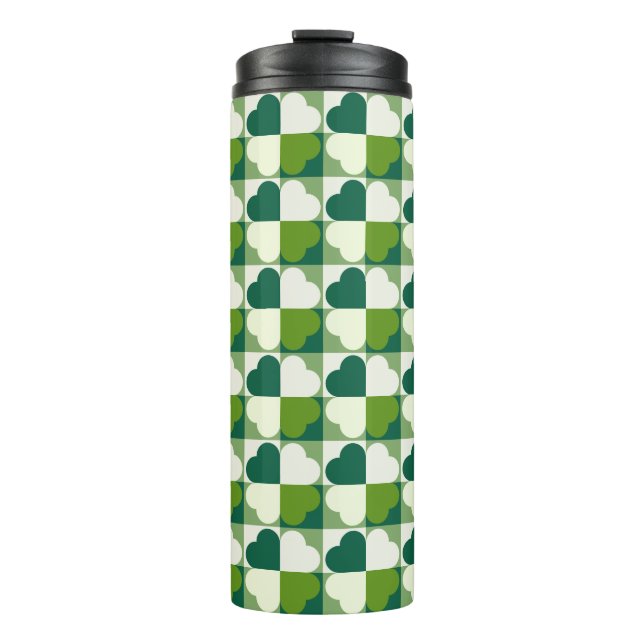 St. Patrick's Day Pattern Thermal Tumbler (Front)