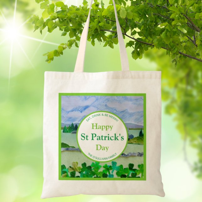 St Patrick's Day Personalized Tote Bag (Creator Uploaded)