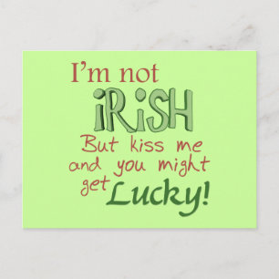 St. Patricks Day Pickup Line Postcard