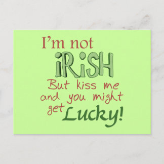 St. Patricks Day Pickup Line Postcard