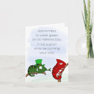 St Patrick's Day Pinch Card