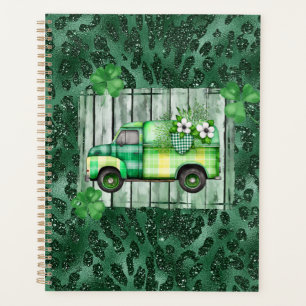 St. Patrick's Day Plaid Vintage Truck Planner