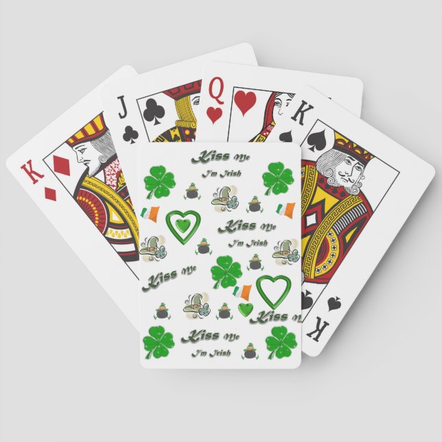 St. Patrick's  Day Playing Card Deck (Back)