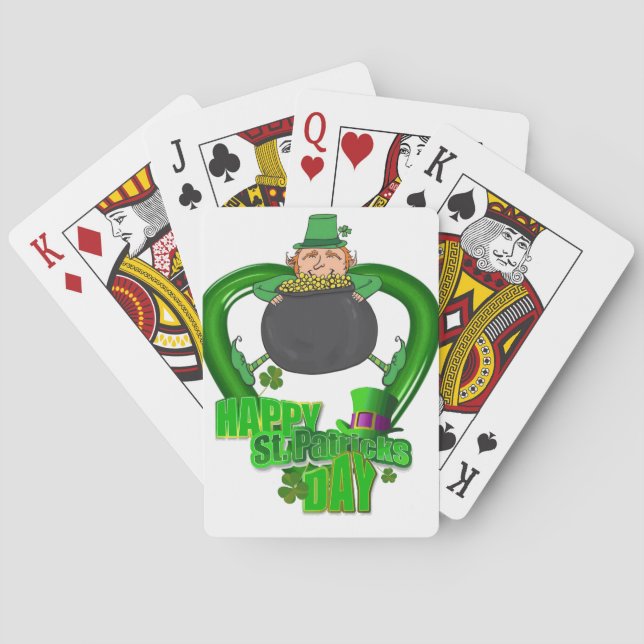 St. Patrick's  Day Playing Card Deck (Back)