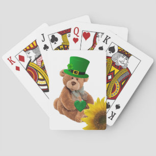 St. Patrick's Day Playing Card Deck Teddy Bear