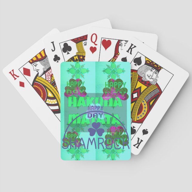 St. Patrick's day Playing Cards (Back)