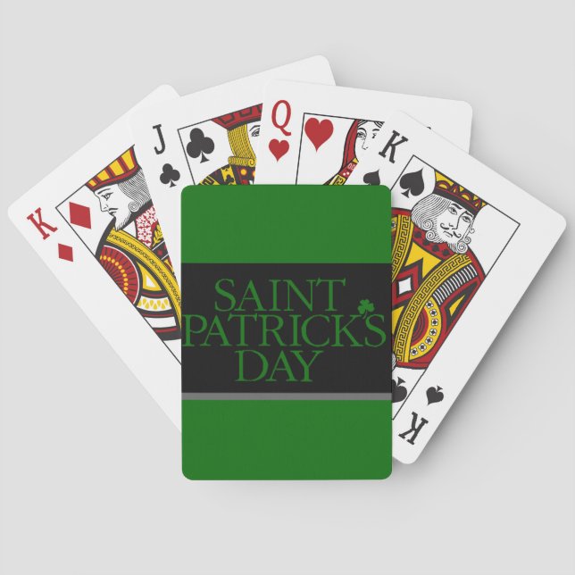 St. Patrick's Day Playing Cards (Back)