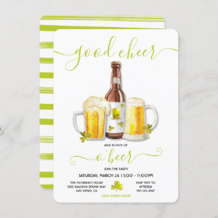 St. Patrick's Day Plenty of O Beer Party Invitation