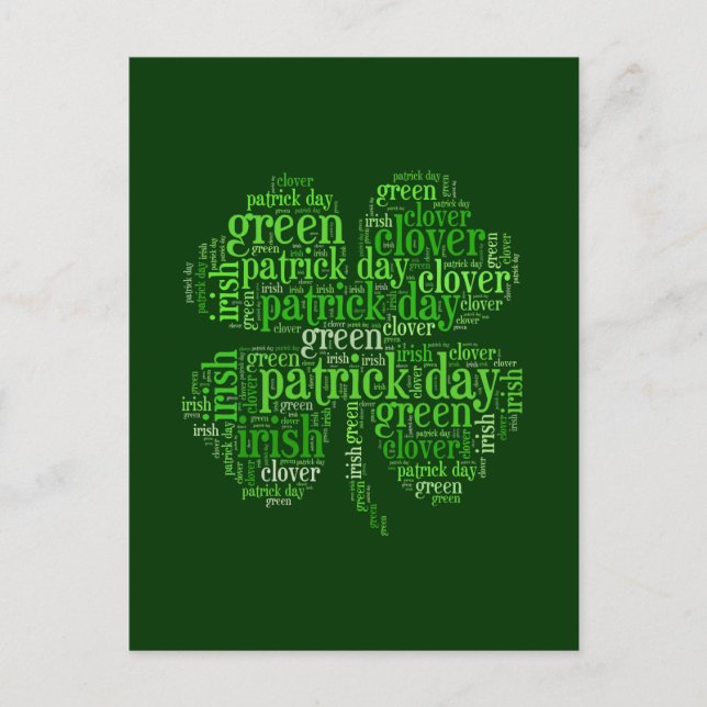 St. Patrick's Day Postcard (Front)