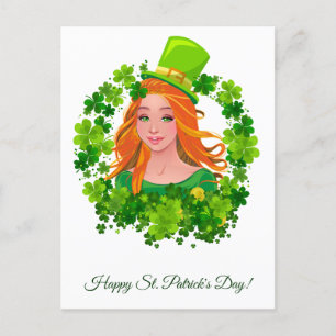 St. Patrick's Day. Postcard