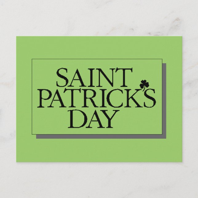 St. Patrick's Day Postcard (Front)