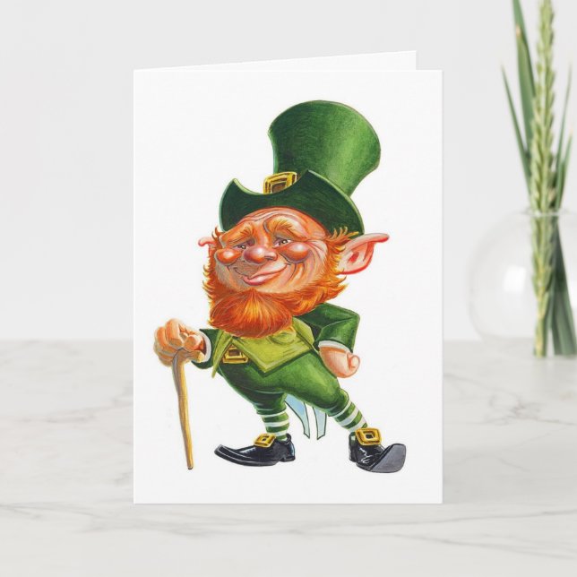 ST. PATRICK'S DAY, POT OF GOLD card (Front)