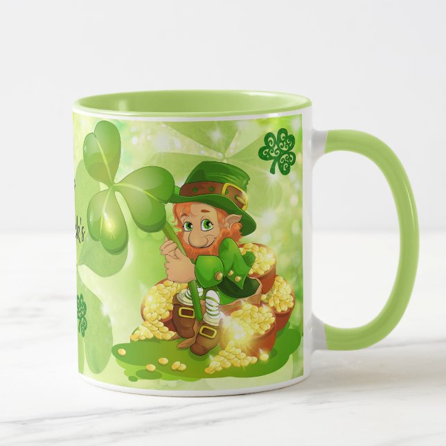 St. Patrick's Day Pot of Gold Leprechaun Coffee Mug (Creator Uploaded)