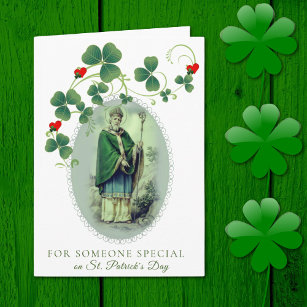 St. Patrick's Day Prayer Blessing Religious Card