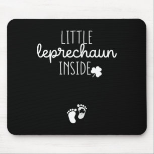 St Patricks Day Pregnancy Announcement For Women C Mouse Pad
