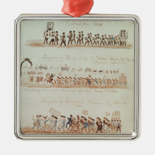 St. Patrick's Day procession Metal Ornament