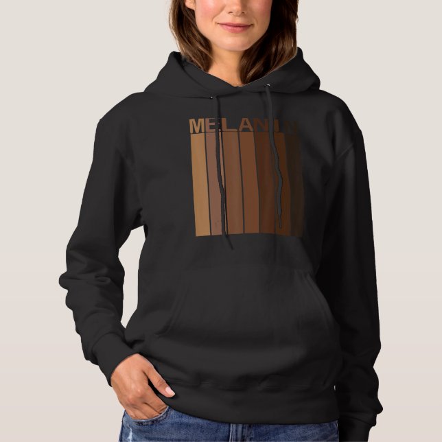 St Patrick's Day Pyjamas Black Pride Melanin Queen Hoodie (Front)