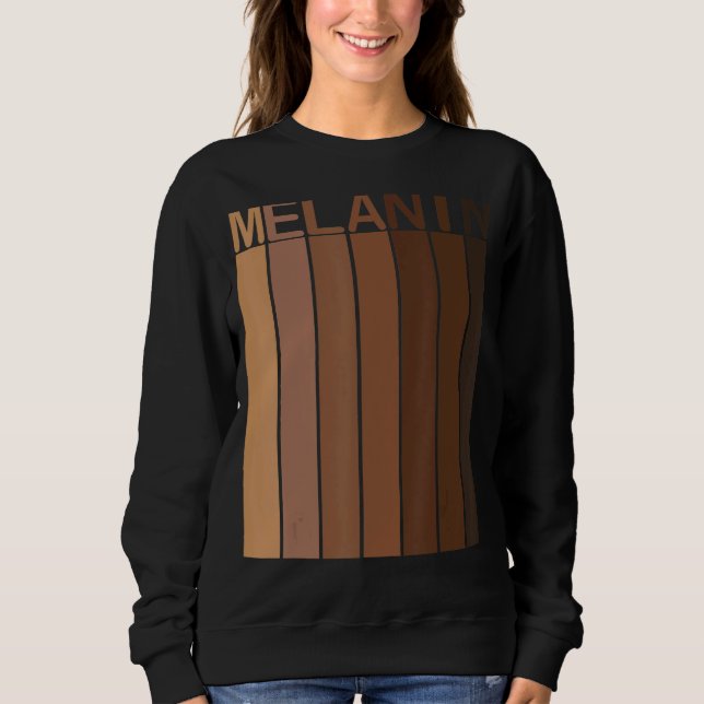 St Patrick's Day Pyjamas Black Pride Melanin Queen Sweatshirt (Front)