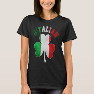 St Patrick's Day pyjamas O'talian Italian Italy Fl T-Shirt