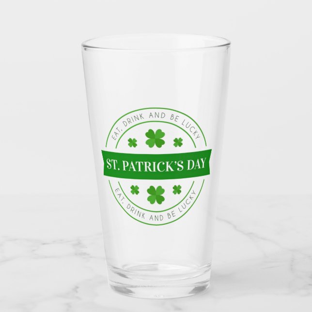 St Patrick's Day Quote   Glass (Front)